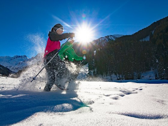 romantikurlaub salzburg land schneeschuh wandern