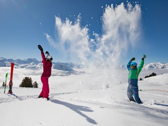 skigebiet zillertal skifahrer